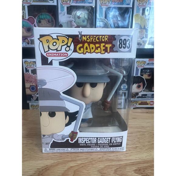 VAULTED Inspector Gadget (Flying) Funko Pop #893 Animation TV Cartoon Television - Picture 1 of 6